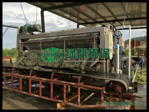 山砂水洗尾槳脫水處理案例